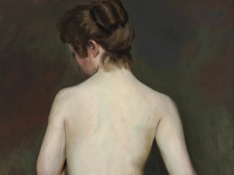 1876-Harald Kjær - Modella di schiena